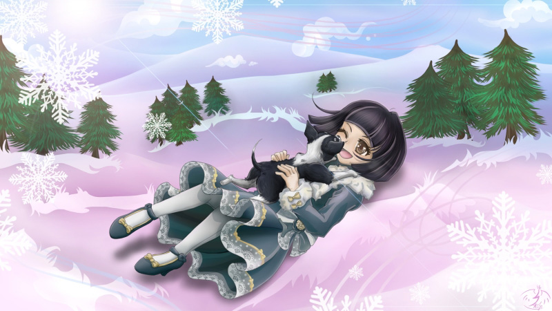 M&auml;dchen mit Hund